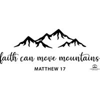 Faith can move mountains Black Thumbnail